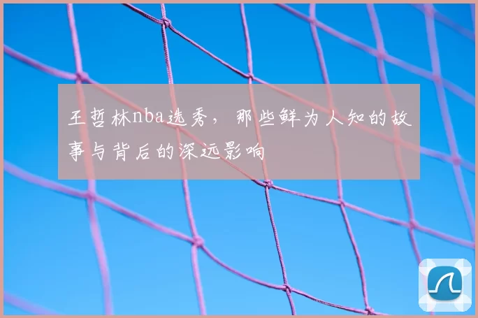 王哲林nba选秀，那些鲜为人知的故事与背后的深远影响