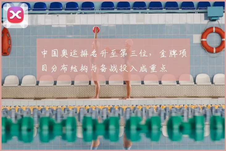 中国奥运排名升至第三位，金牌项目分布结构与备战投入成重点